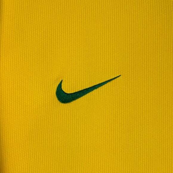 Nike FitDry Brazilian Football Confederation Soccer Jersey XXL Yellow & Green - Picture 3 of 9